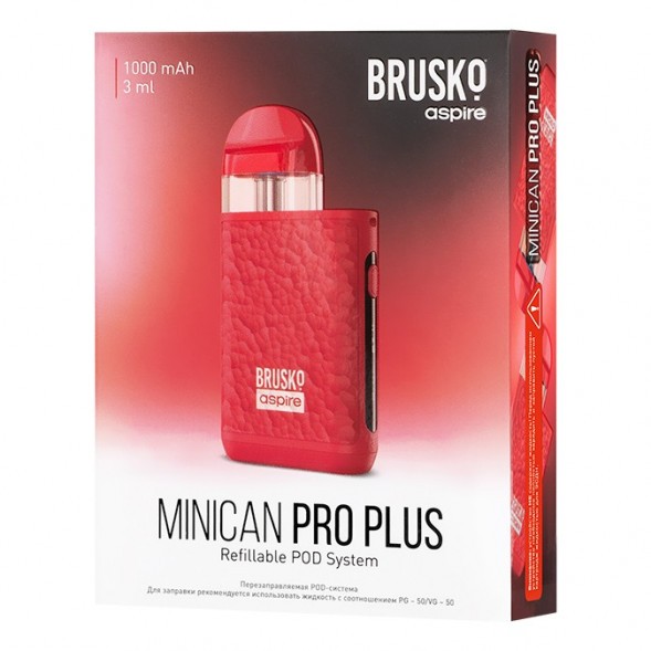 Электронная сигарета Brusko - Minican PRO Plus (Красный) купить в Челябинске