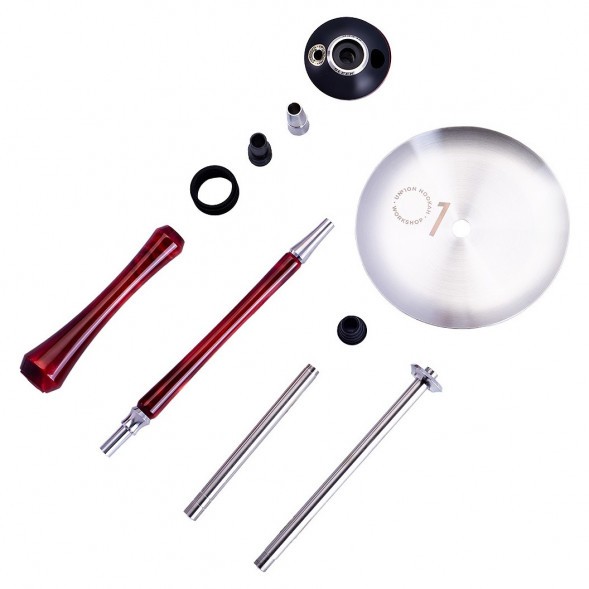 Кальян UNION - Sleek Акрил (Красный, Без Колбы) купить в Челябинске