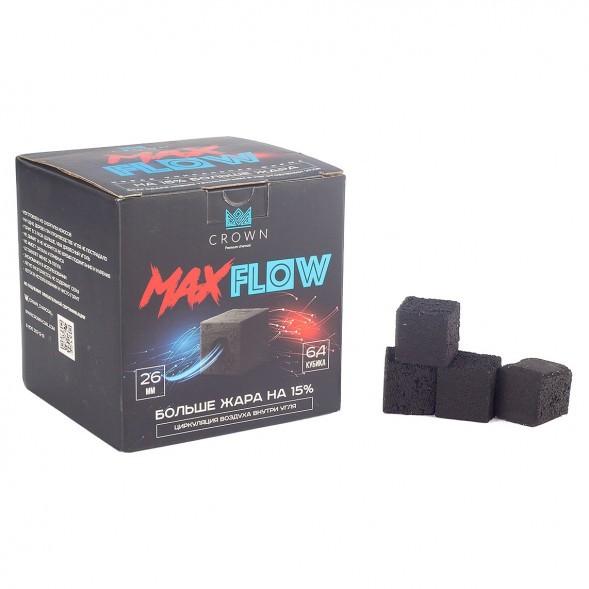 Уголь Crown MaxFlow (26 мм, 64 кубика) купить в Челябинске