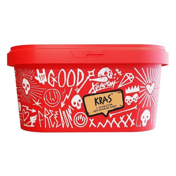 Табак Хулиган - KRAS (Персиковое Вино, 200 грамм) купить в Челябинске