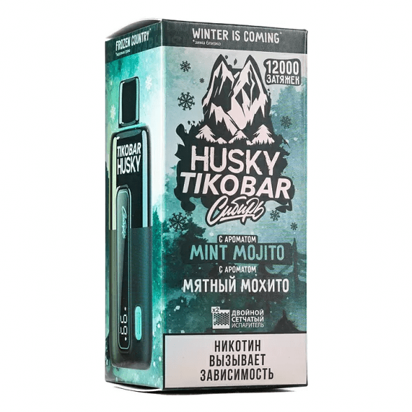 TIKOBAR HUSKY Сибирь - Мятный Мохито (Mint Mojito, 12000 затяжек) купить в Челябинске