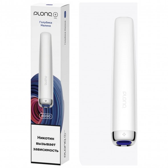 PLONQ PLUS PRO - Голубика Малина (Blueberry Raspberry, 4000 затяжек) купить в Челябинске