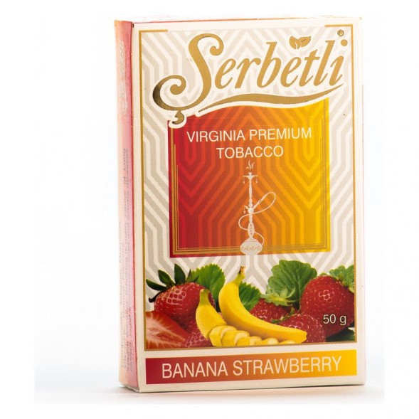 Табак Serbetli - Banana Strawberry (Банан Клубника, 50 грамм, Акциз) купить в Челябинске