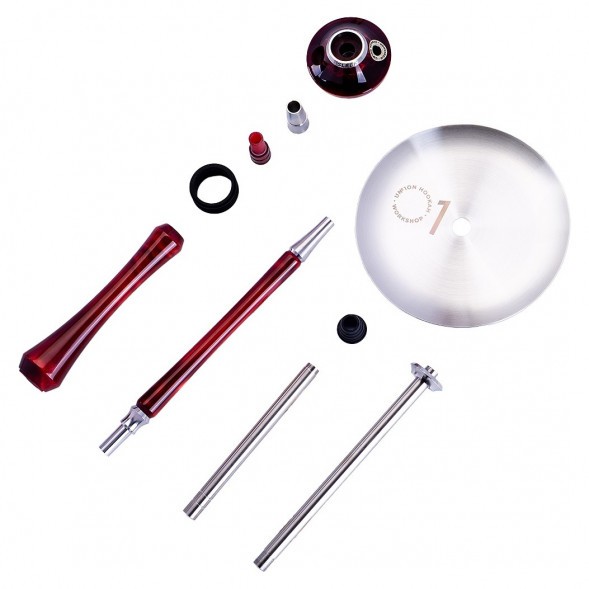 Кальян UNION - Sleek Акрил Full (Красный, Без Колбы) купить в Челябинске