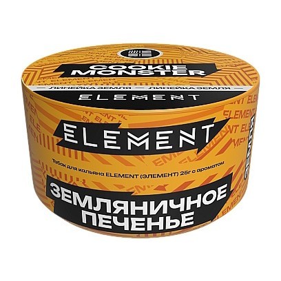 Табак Element Земля - Cookie Monster NEW (Земляничное Печенье, 25 грамм) купить в Челябинске
