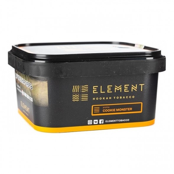 Табак Element Земля - Cookie Monster NEW (Земляничное Печенье, 200 грамм) купить в Челябинске