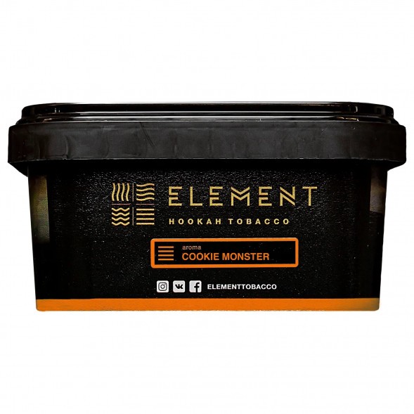 Табак Element Земля - Cookie Monster NEW (Земляничное Печенье, 200 грамм) купить в Челябинске
