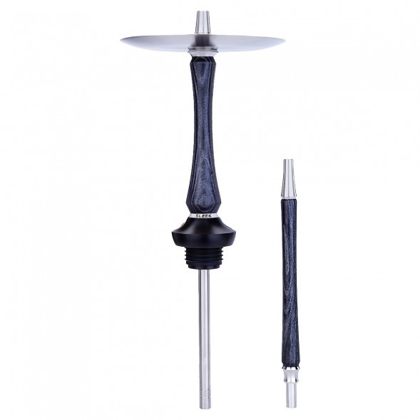 Кальян UNION - Sleek Standart Black Silver (Чёрный с Серебром, Без Колбы) купить в Челябинске