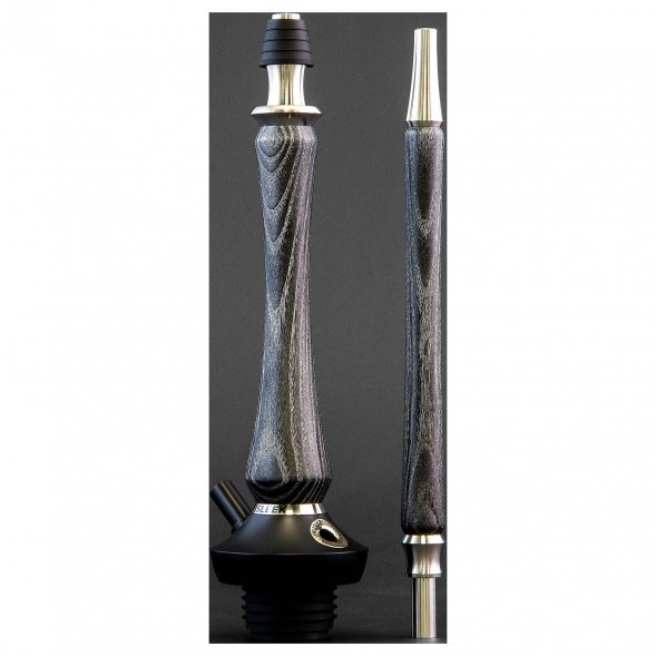 Кальян UNION - Sleek Standart Black Silver (Чёрный с Серебром, Без Колбы) купить в Челябинске