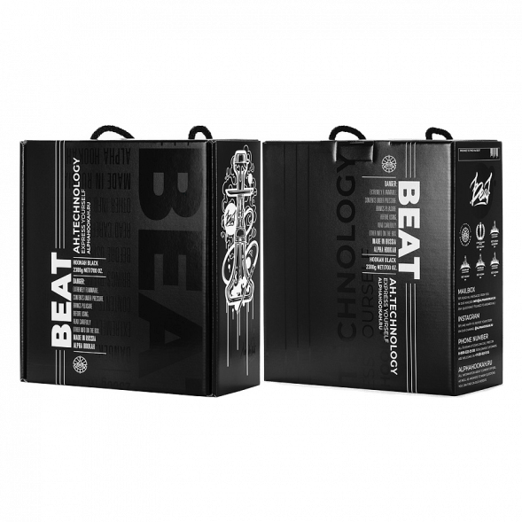 Кальян Alpha Hookah - Beat White Gold (Прозрачная Колба) купить в Челябинске