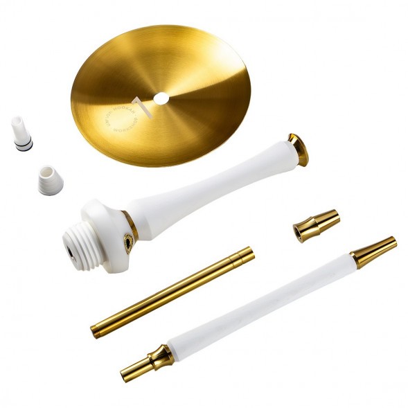 Кальян UNION - Sleek PVD White (Белый, Без Колбы) купить в Челябинске