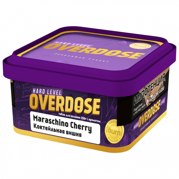 Табак Overdose - Maraschino Cherry (Коктейльная Вишня, 200 грамм) купить в Челябинске