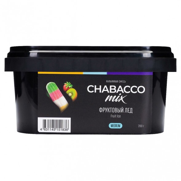 Смесь Chabacco MIX MEDIUM - Fruit Ice (Фруктовый Лёд, 200 грамм) купить в Челябинске