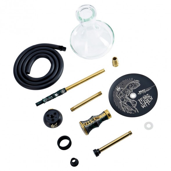 Кальян Alpha Hookah - Beat Vandal Green (Прозрачная Колба) купить в Челябинске