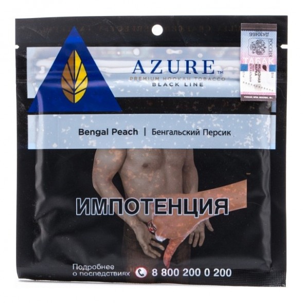 Табак Azure Black - Bengal Peach (Бенгальский Персик, 100 грамм) купить в Челябинске