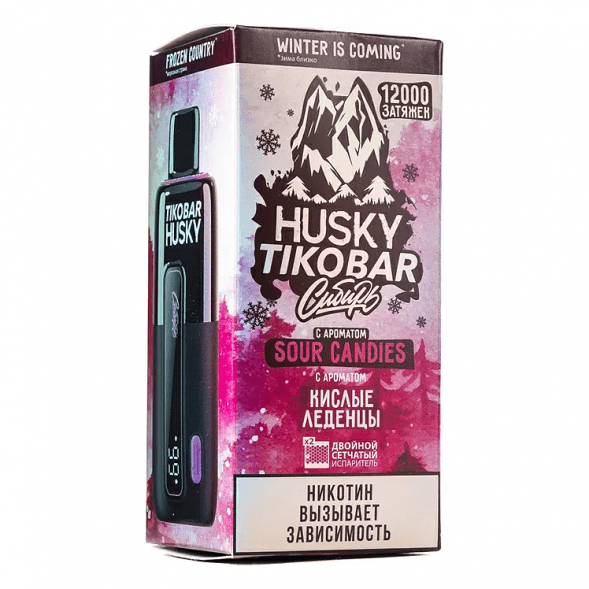 TIKOBAR HUSKY Сибирь - Кислые Леденцы (Sour Candies, 12000 затяжек) купить в Челябинске