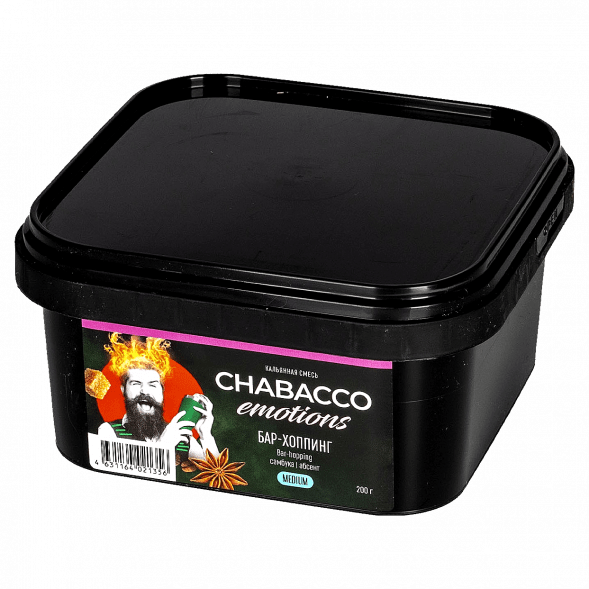 Смесь Chabacco Emotions MEDIUM - Bar-hopping (Бар-хоппинг, 200 грамм) купить в Челябинске