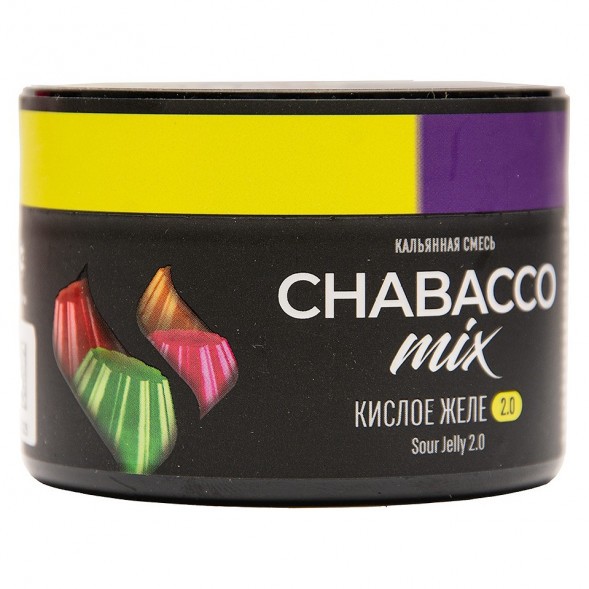Смесь Chabacco MIX MEDIUM - Sour Jelly 2.0 (Кислое Желе 2.0, 40 грамм) купить в Челябинске