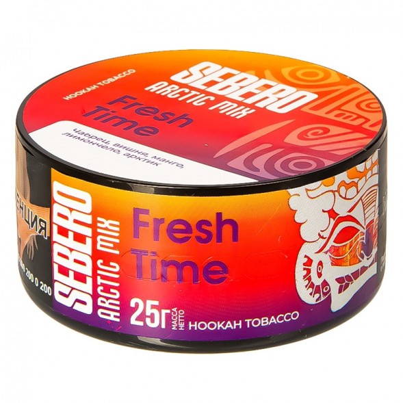 Табак Sebero Arctic Mix - Fresh Time (Фреш Тайм, 25 грамм) купить в Челябинске