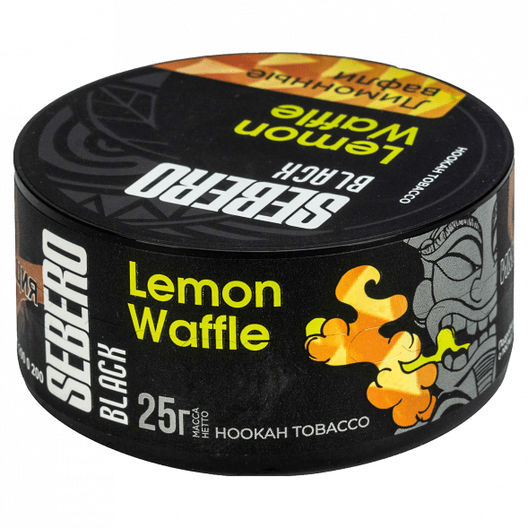 Табак Sebero Black - Lemon Waffle (Лимонные Вафли, 25 грамм) купить в Челябинске