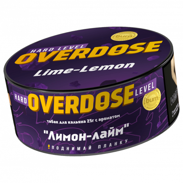 Табак Overdose - Lime-Lemon (Лимон и Лайм, 25 грамм) купить в Челябинске