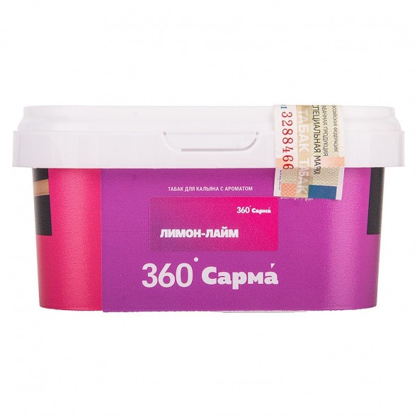 Табак Сарма 360 Лёгкая - Лимон-Лайм (200 грамм) купить в Челябинске