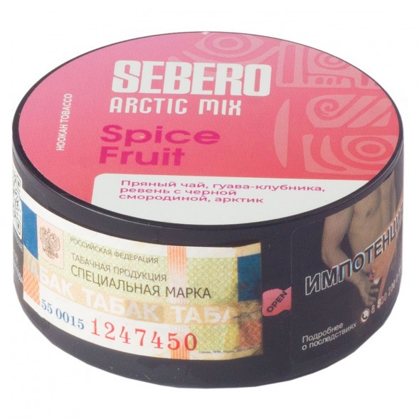 Табак Sebero Arctic Mix - Spice Fruit (Спайс Фрут, 25 грамм) купить в Челябинске
