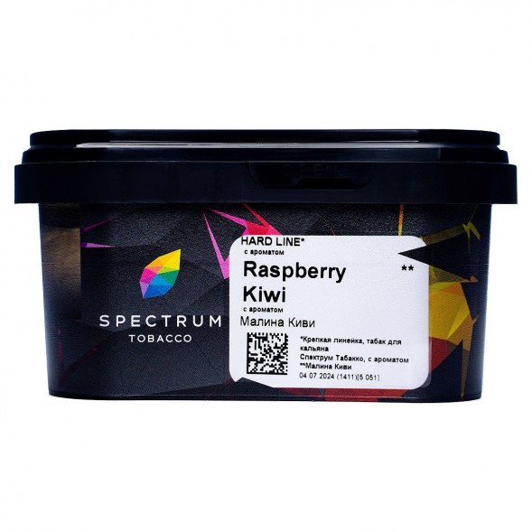 Табак Spectrum Hard - Raspberry Kiwi (Малина Киви, 200 грамм) купить в Челябинске