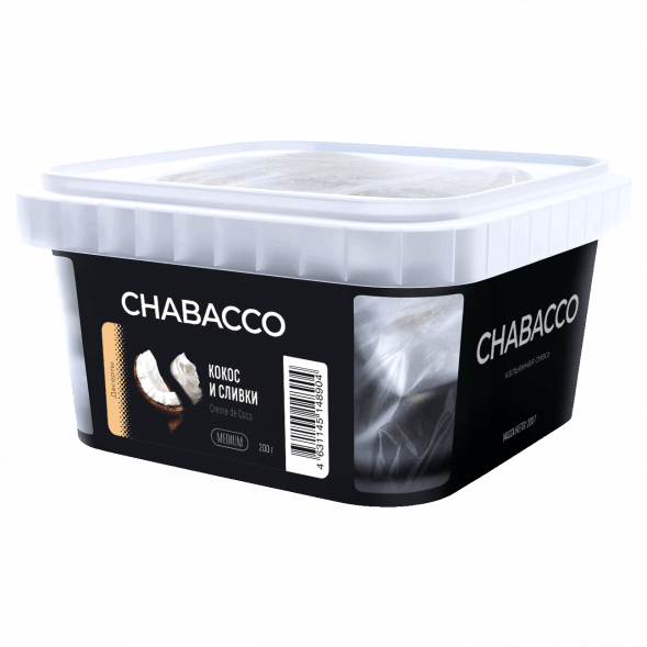 Смесь Chabacco MIX MEDIUM - Creme de Coco (Кокос и Сливки, 200 грамм) купить в Челябинске