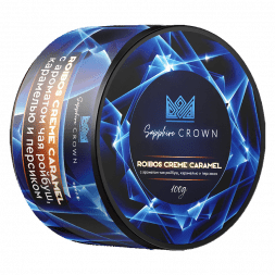 Табак Sapphire Crown - Roibos Creme Caramel (Чай Ройбуш с Карамелью и Персиком, 100 грамм)