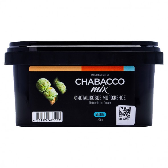 Смесь Chabacco MIX MEDIUM - Pistachio Ice Cream (Фисташковое Мороженое, 200 грамм) купить в Челябинске