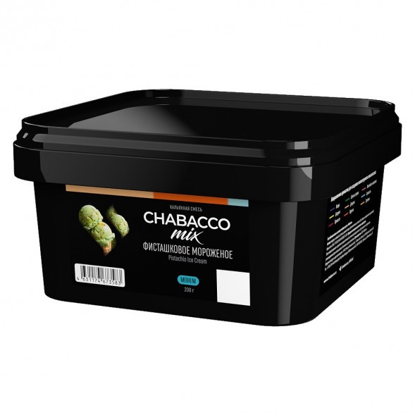 Смесь Chabacco MIX MEDIUM - Pistachio Ice Cream (Фисташковое Мороженое, 200 грамм) купить в Челябинске