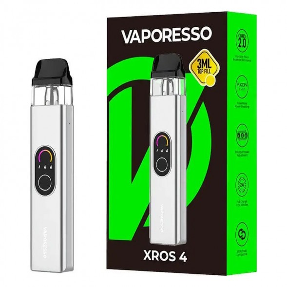 Электронная сигарета Vaporesso XROS 4 - Silver (Серебряная) купить в Челябинске