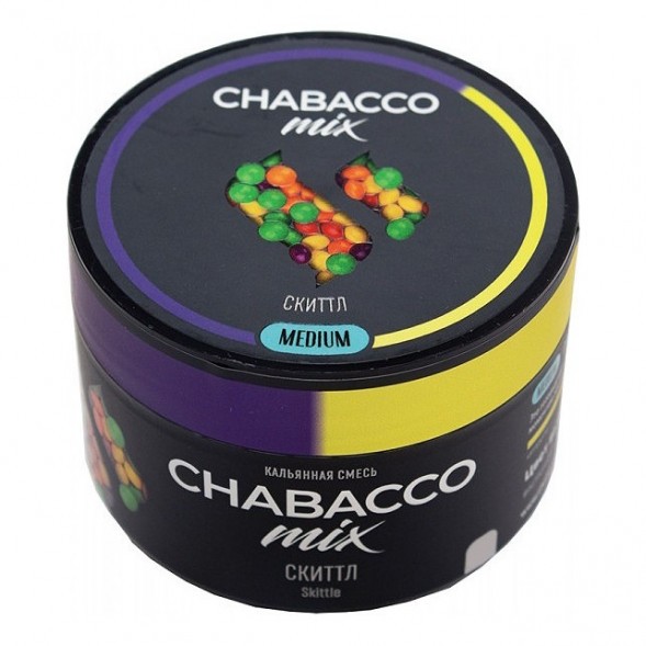 Смесь Chabacco MIX MEDIUM - Skittle (Скиттл, 40 грамм) купить в Челябинске