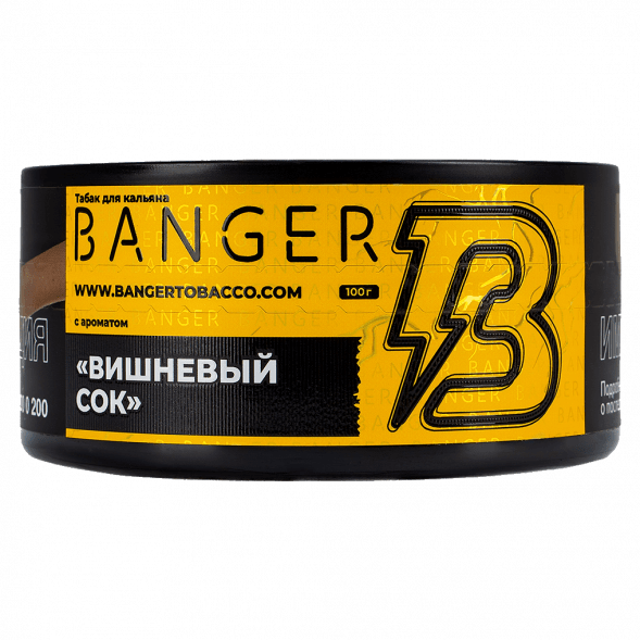 Табак Banger - Cherry Juice (Вишнёвый Сок, 100 грамм) купить в Челябинске