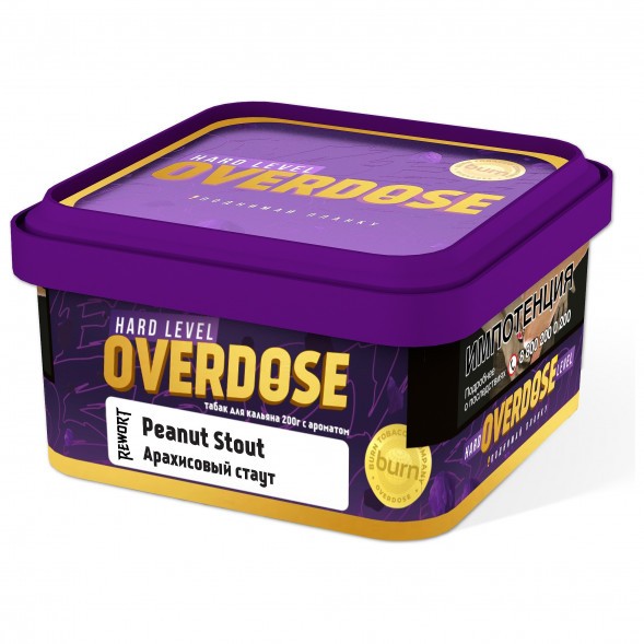 Табак Overdose - Peanut Stout (Арахисовый Стаут, 200 грамм) купить в Челябинске