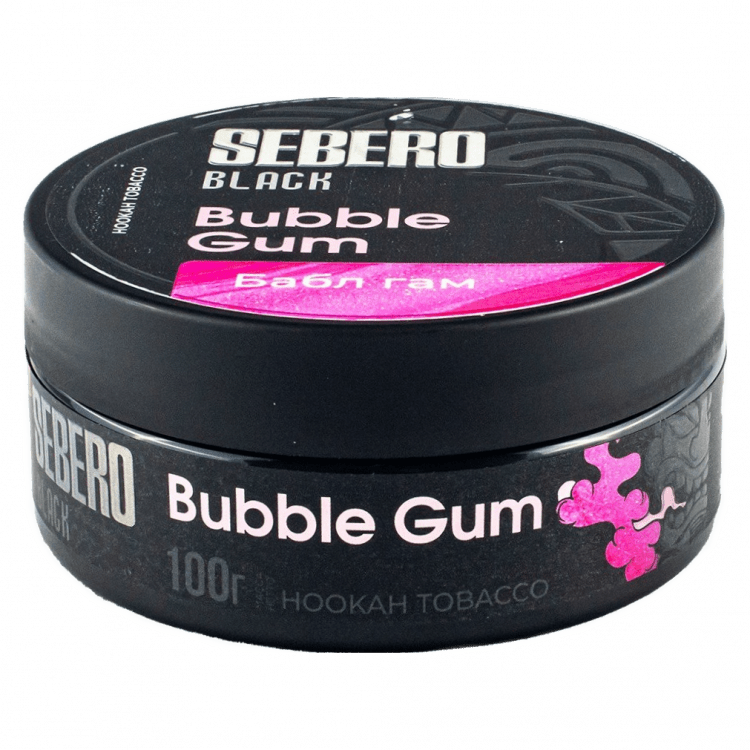 Табак Sebero Black - Bubble Gum (Бабл Гам, 100 грамм) купить в Челябинске