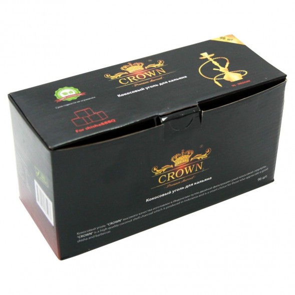Уголь Crown (22 мм, 96 кубиков) купить в Челябинске