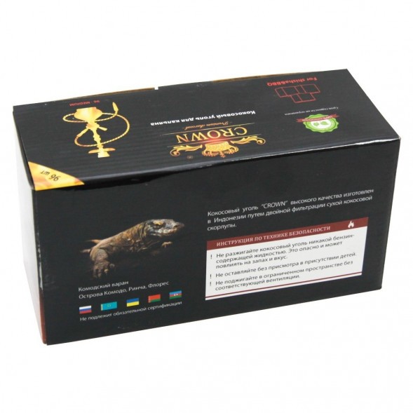 Уголь Crown (22 мм, 96 кубиков) купить в Челябинске