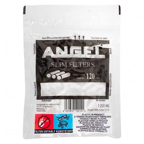 Фильтры для самокруток Angel - Slim (120 штук, 15х6 мм) купить в Челябинске