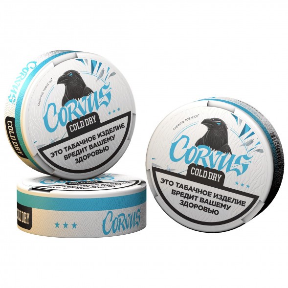 Табак жевательный CORVUS - Cold Dry MEDIUM (13 грамм) купить в Челябинске