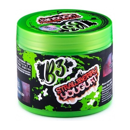 Табак B3 - Strawberry Yougurt (Клубничный Йогурт, 250 грамм) купить в Челябинске