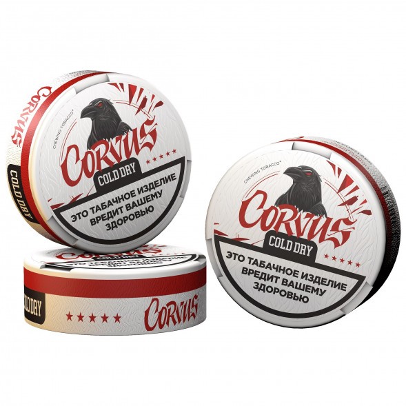 Табак жевательный CORVUS - Cold Dry STRONG (13 грамм) купить в Челябинске