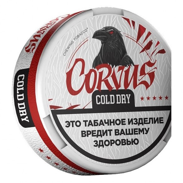 Табак жевательный CORVUS - Cold Dry STRONG (13 грамм) купить в Челябинске