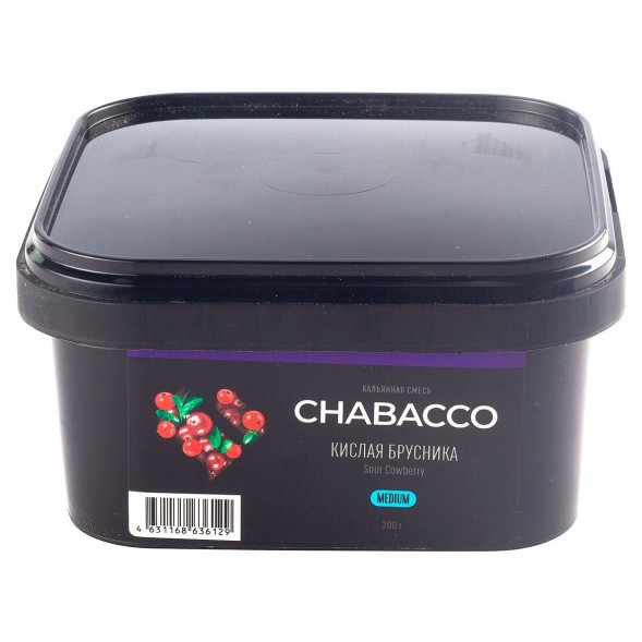 Смесь Chabacco MEDIUM - Sour Cowberry (Кислая Брусника, 200 грамм) купить в Челябинске