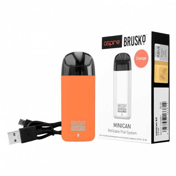 Электронная сигарета Brusko - Minican (350 mAh, Оранжевый) купить в Челябинске