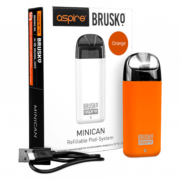 Электронная сигарета Brusko - Minican (350 mAh, Оранжевый) купить в Челябинске