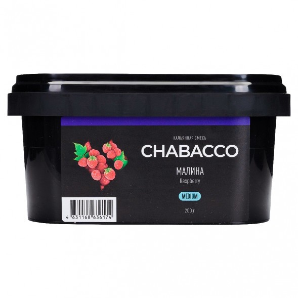 Смесь Chabacco MEDIUM - Raspberry (Малина, 200 грамм) купить в Челябинске