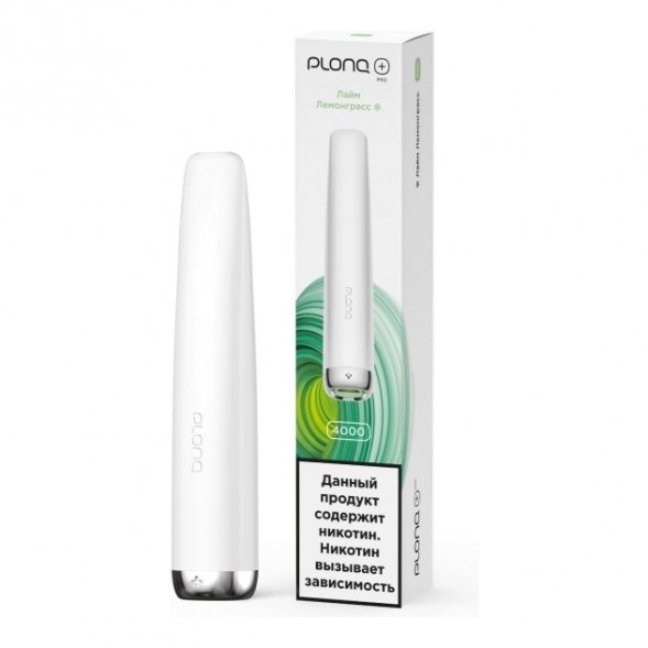 PLONQ PLUS PRO - Лайм Лемонграсс (Lime Lemongrass, 4000 затяжек) купить в Челябинске