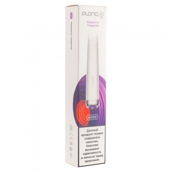 PLONQ PLUS PRO - Малина Мандарин (Raspberry Tangerine, 4000 затяжек) купить в Челябинске